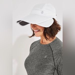 NWT Coolibar Zip-off Sun Visor